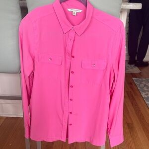 American Eagle Outfitters Pink Button Down Shirt